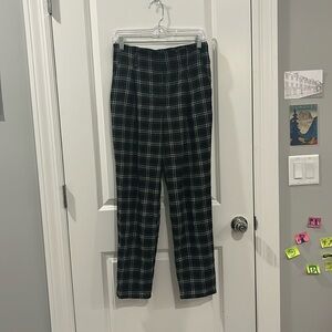 Ultra High Rise Plaid Pants